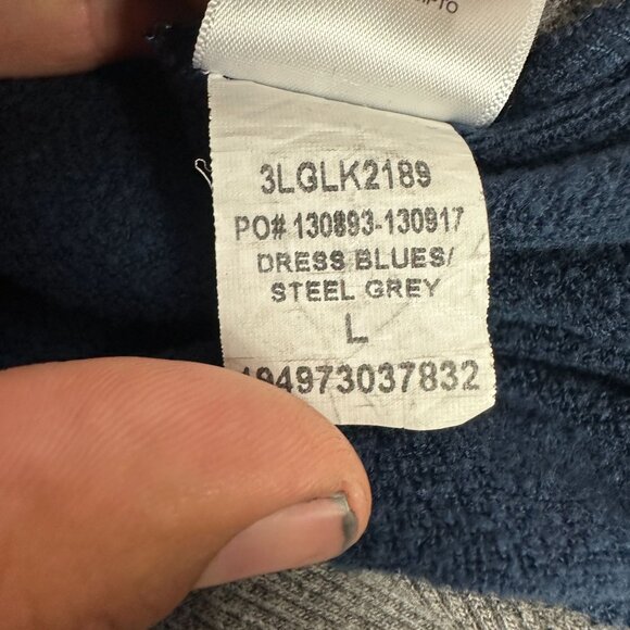 Levi's Men's Large Hooded Sweatshirt Dress Blues/Steel Grey - Picture 5 of 5